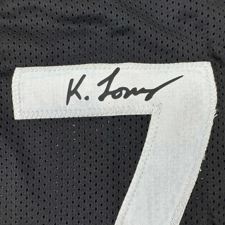 Facsimile Autographed Kyle Lowry Toronto Black Reprint Laser Auto Basketball Jersey Size Men's XL