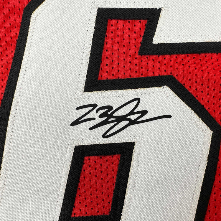Facsimile Autographed LeBron James Miami Red Reprint Laser Auto Basketball Jersey Size Men's XL