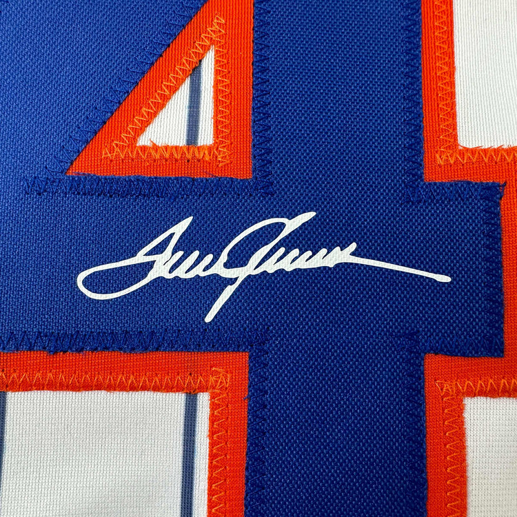 Facsimile Autographed Tom Seaver New York Pinstripe Reprint Laser Auto Baseball Jersey Size Men's XL