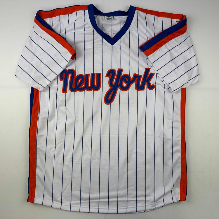 Facsimile Autographed Tom Seaver New York Pinstripe Reprint Laser Auto Baseball Jersey Size Men's XL