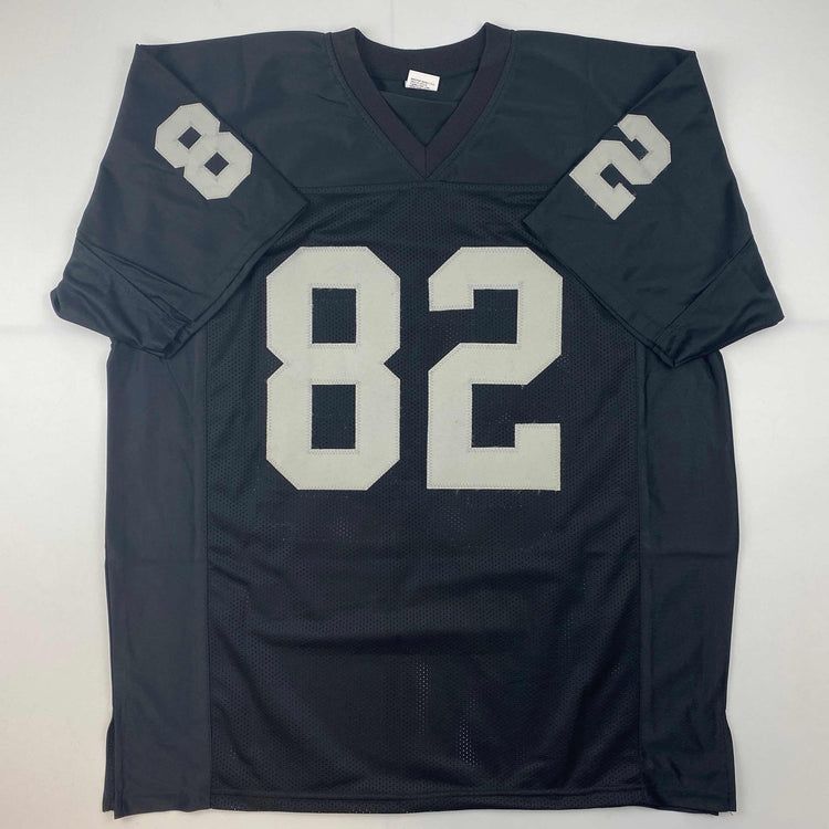 Facsimile Autographed Jason Witten Oakland Las Vegas Black Reprint Laser Auto Football Jersey Size Men's XL