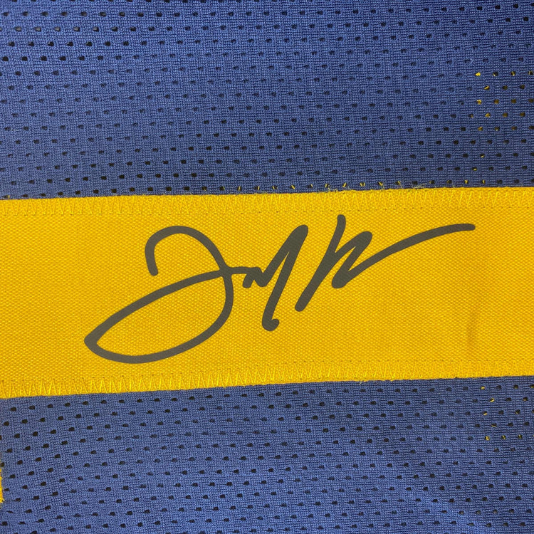 Facsimile Autographed Julian Edelman Kent State Blue Reprint Laser Auto College Football Jersey Size Men's XL