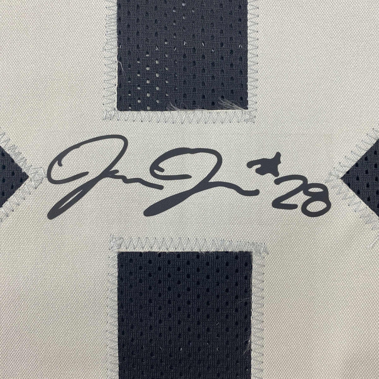 Facsimile Autographed Josh Jacobs Oakland Las Vegas Black Reprint Laser Auto Football Jersey Size Men's XL