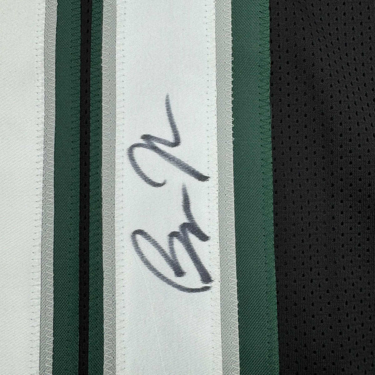 Framed Autographed/Signed Bryce Huff 35x39 Philadelphia Black Football Jersey JSA COA