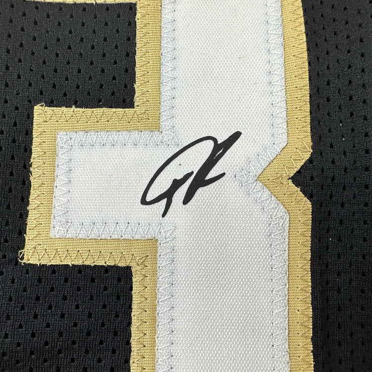 Facsimile Autographed Giannis Antetokounmpo Milwaukee Black Reprint Laser Auto Basketball Jersey Size Men's XL