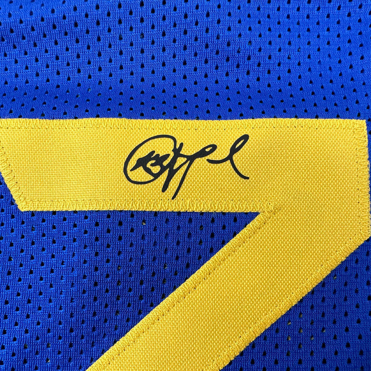 Facsimile Autographed Chris Paul Golden State Blue Reprint Laser Auto Basketball Jersey Size Men's XL
