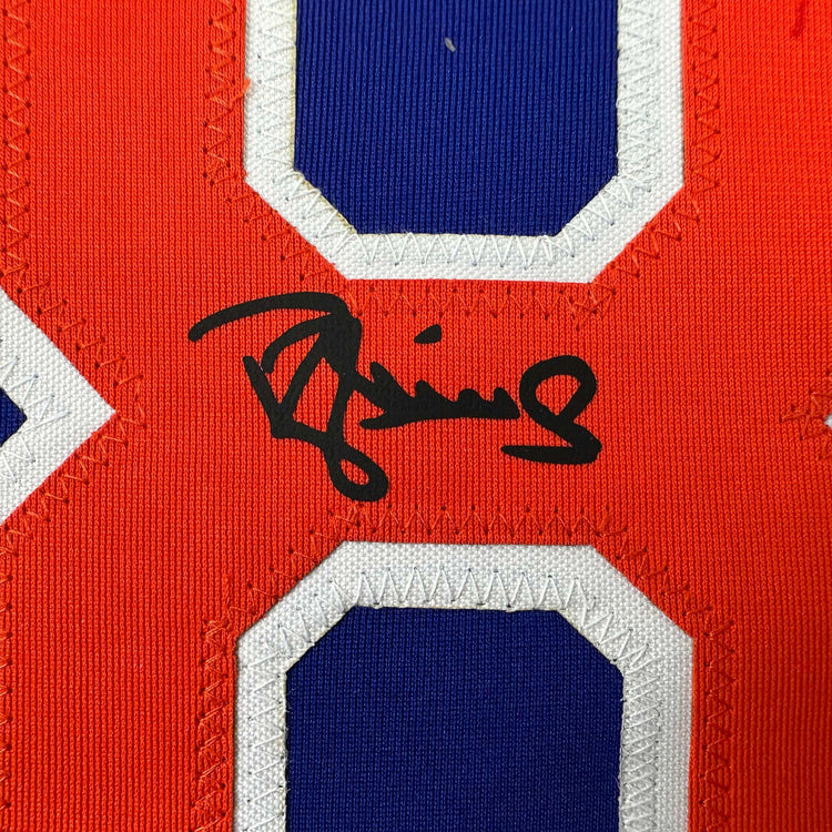 Facsimile Autographed Darryl Strawberry New York Blue Reprint Laser Auto Baseball Jersey Size Men's XL