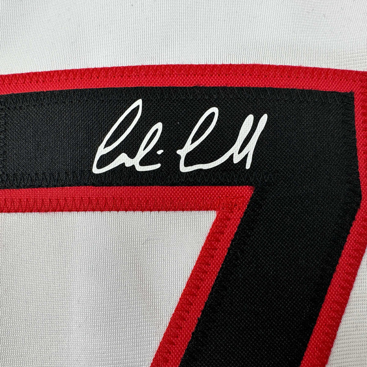 Facsimile Autographed Corbin Carroll Arizona White Reprint Laser Auto Baseball Jersey Size Men's XL