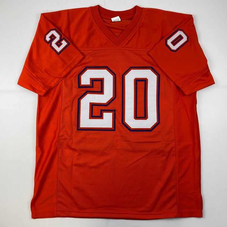 Facsimile Autographed Brian Dawkins Clemson Orange Reprint Laser Auto College Football Jersey Size Men's XL