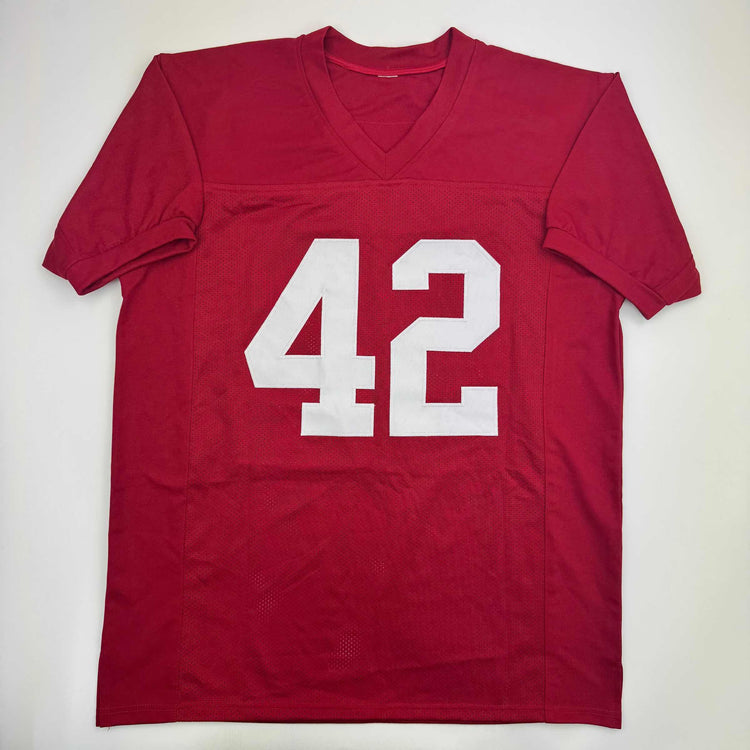 Autographed/Signed Eddie Lacy Alabama Red College Football Jersey PSA COA