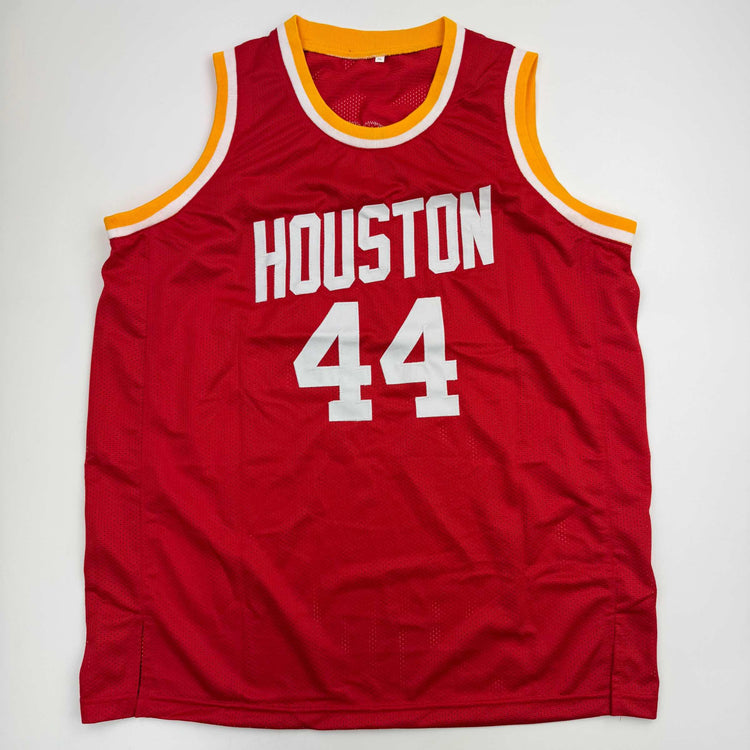 Autographed/Signed Elvin Hayes Houston Red Basketball Jersey JSA COA