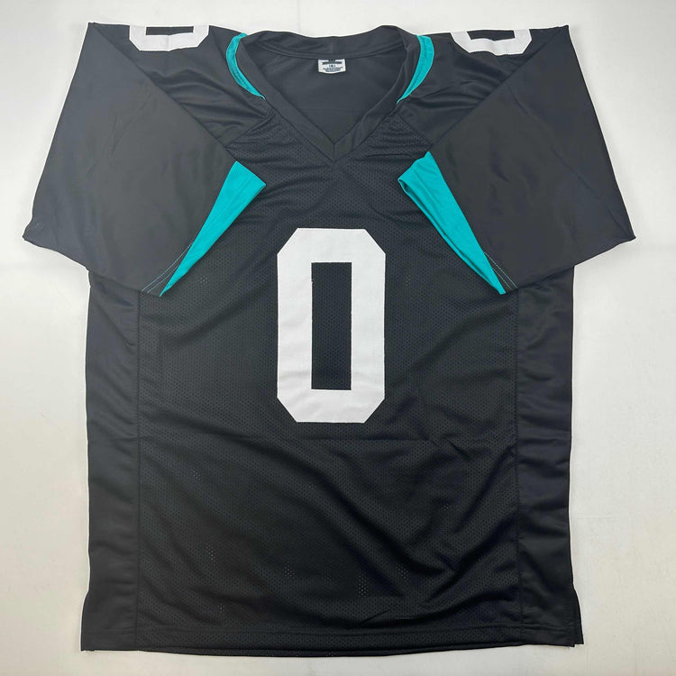 Autographed/Signed Calvin Ridley Jacksonville Black Football Jersey Beckett BAS COA