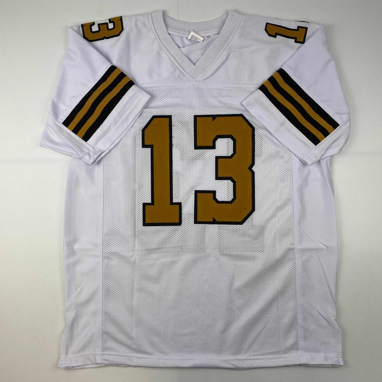 Facsimile Autographed Michael Thomas New Orleans Color Rush Reprint Laser Auto Football Jersey Size Men's XL