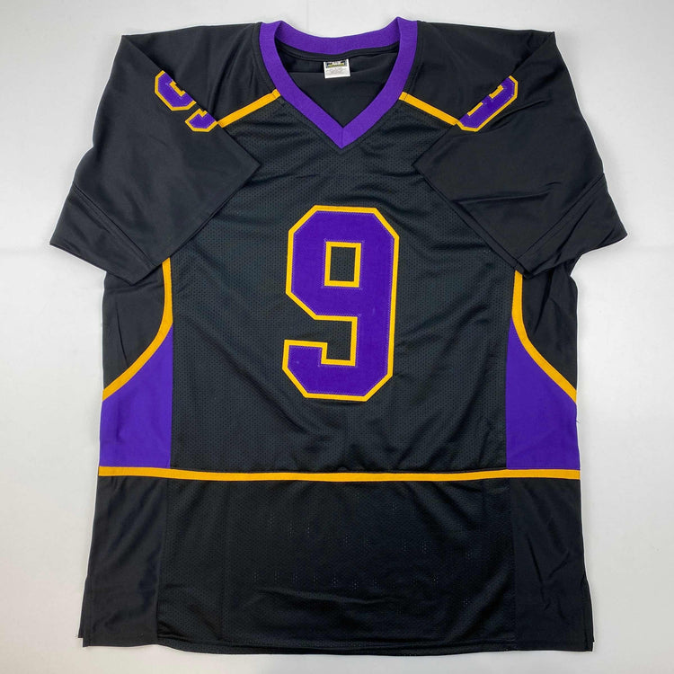 Facsimile Autographed Adam Thielen Minnesota State Black Reprint Laser Auto College Football Jersey Size Men's XL