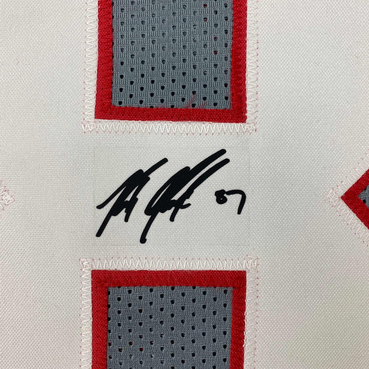 Facsimile Autographed Rob Gronk Gronkowski Tampa Bay Grey Pewter Reprint Laser Auto Football Jersey Size Men's XL