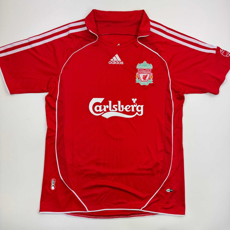 Autographed/Signed Fernando Torres Liverpool Red Soccer Jersey Beckett BAS COA