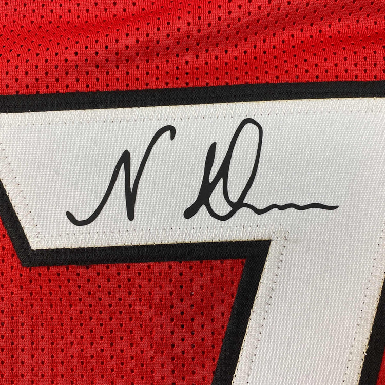 Facsimile Autographed Nakobe Dean Georgia Red Reprint Laser Auto College Football Jersey Size Men's XL
