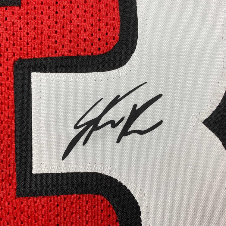 Facsimile Autographed Stetson Bennett IV Georgia Red Reprint Laser Auto College Football Jersey Size Men's XL