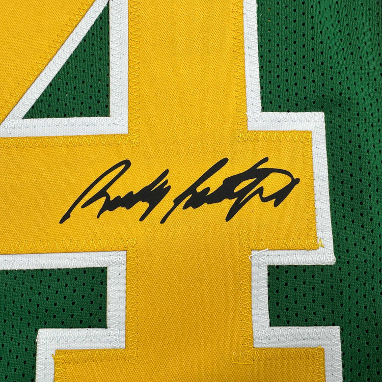 Facsimile Autographed Rudy Ruettiger Notre Dame Green Reprint Laser Auto College Football Jersey Size Men's XL