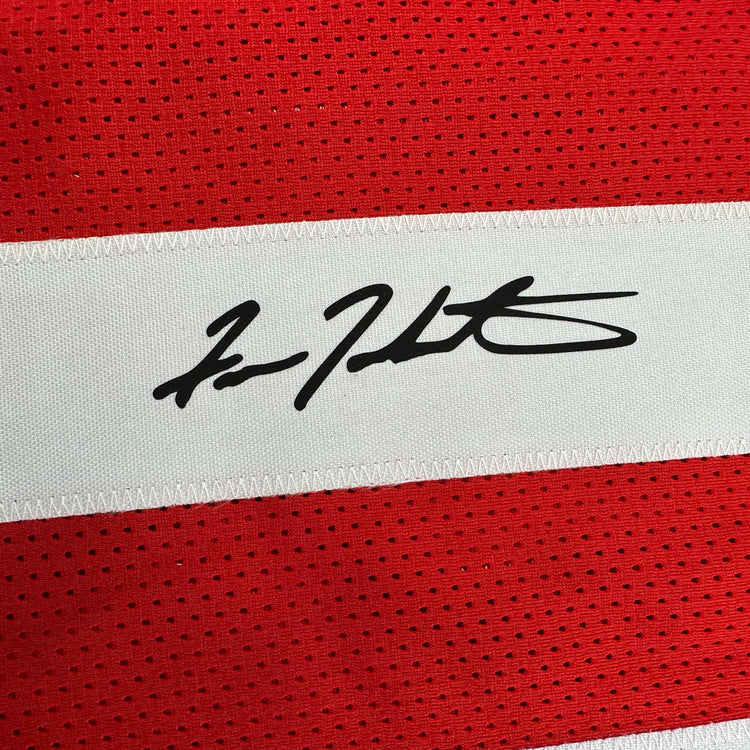 Facsimile Autographed Fran Tarkenton Georgia Red Reprint Laser Auto College Football Jersey Size Men's XL