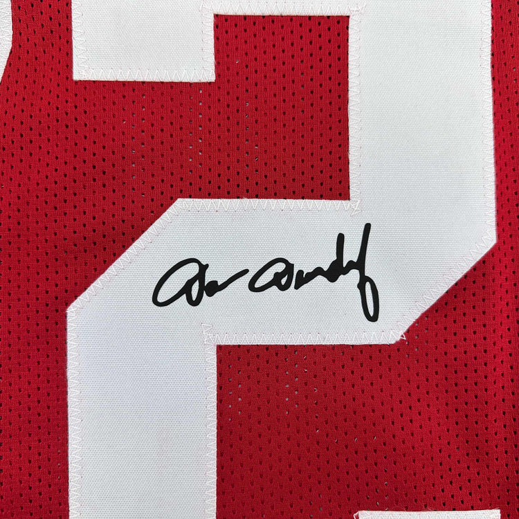 Facsimile Autographed Dan Dierdorf St. Louis Arizona Red Reprint Laser Auto Football Jersey Size Men's XL