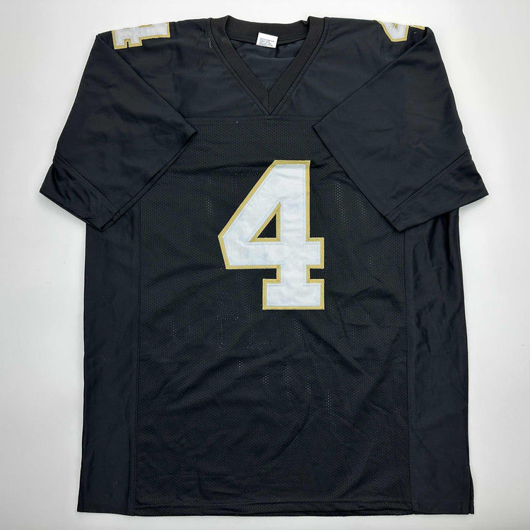 Facsimile Autographed Brett Favre Southern Miss Black Reprint Laser Auto College Football Jersey Size Men's XL