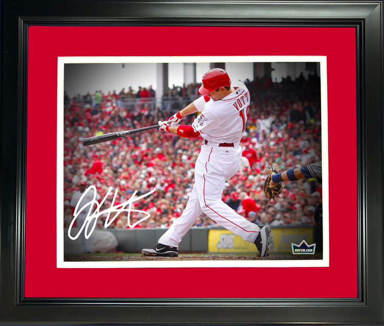 Framed Joey Votto Cincinnati Reds Facsimile Laser Engraved Signature Auto 11"x14" Baseball Photo HOFSM Holo