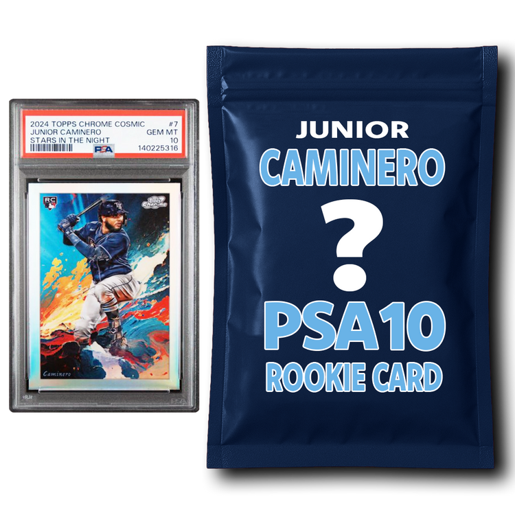 Junior Caminero PSA 10 Graded Rookie Baseball Card Mystery Pack