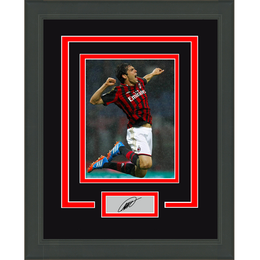 Framed Kaka Facsimile Laser Engraved Signature Auto AC Milan 11x14 Soccer Futbol Photo