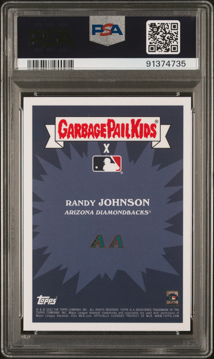 Graded 2023 Topps Garbage Pail Kids Randy Johnson #14A Retribution Randy Baseball Card PSA 10 Gem Mint