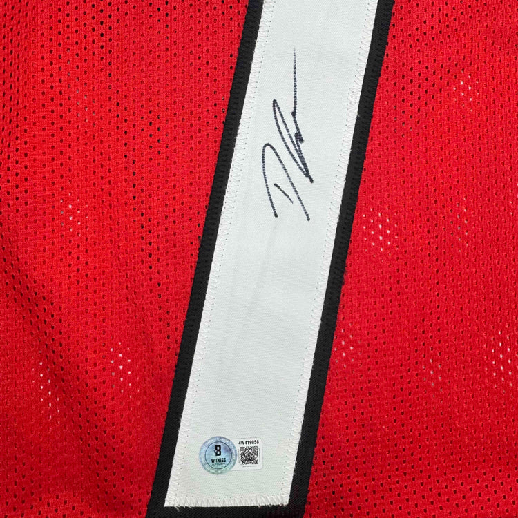 Autographed/Signed D'Andre Swift Georgia Red College Football Jersey Beckett BAS COA