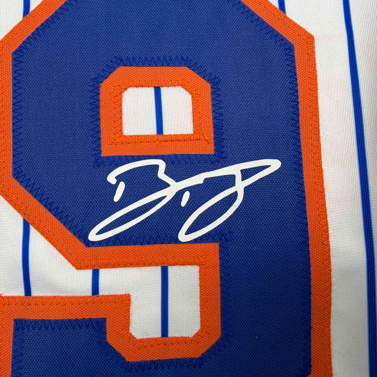 Facsimile Autographed Bo Bichette New York Pinstripe Reprint Laser Auto Baseball Jersey Size Men's XL