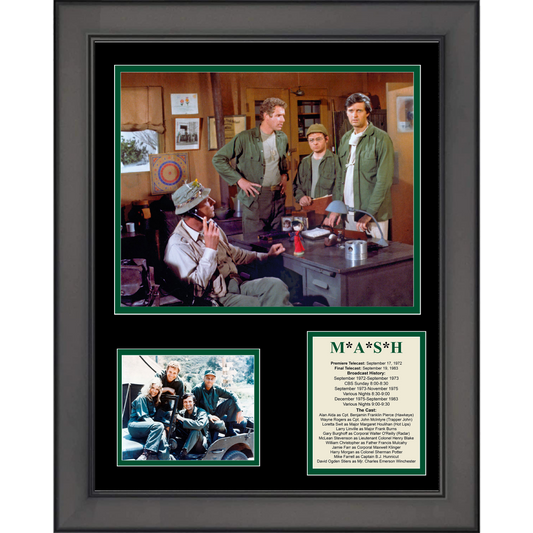 Framed M*A*S*H Television Series Show 11"x14" Three Photo Collage