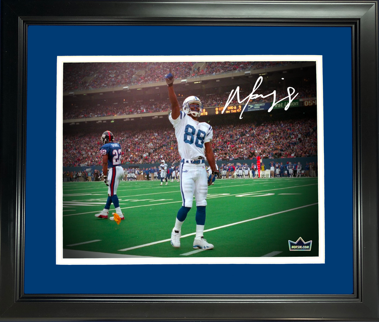 Framed Marvin Harrison Indianapolis Colts Facsimile Laser Engraved Signature Auto 11"x14" Football Photo HOFSM Holo