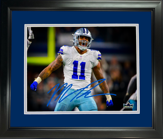 Framed Micah Parsons Facsimile Laser Engraved Signature Auto Dallas Cowboys 11"x14" Football Photo HOFSM Holo