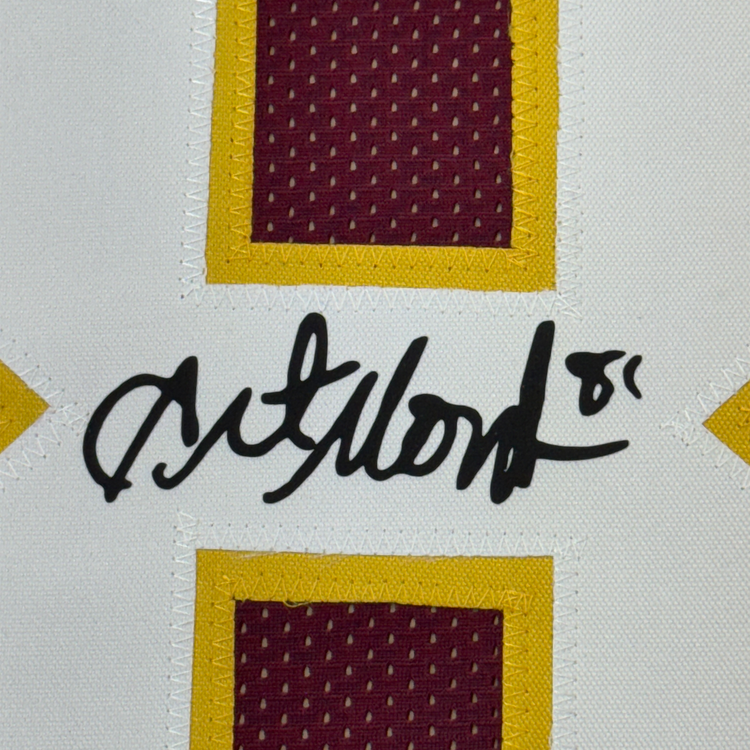Framed Facsimile Autographed Art Monk 35x39 Washington Red Reprint Laser Auto Football Jersey