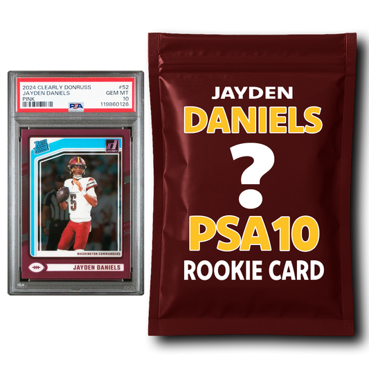 Jayden Daniels PSA 10 Graded Football Rookie Card Mystery Pack
