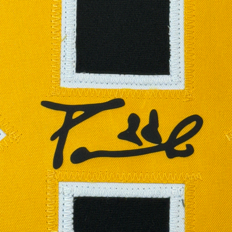 Framed Facsimile Autographed David Pastrnak 35x39 Boston Black Reprint Laser Auto Hockey Jersey