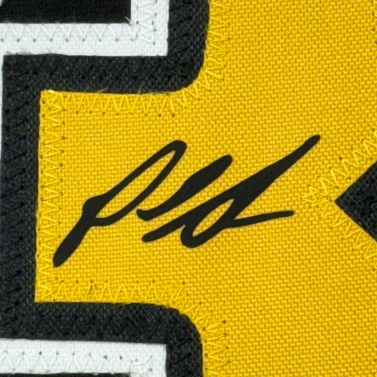 Framed Facsimile Autographed Paul Skenes 35x39 Pittsburgh Black Reprint Laser Auto Baseball Jersey