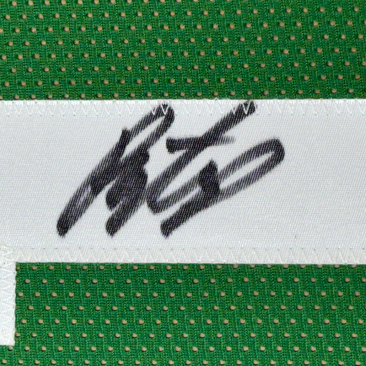 Framed Autographed/Signed Payton Pritchard 35x39 Boston Green Basketball Jersey JSA COA