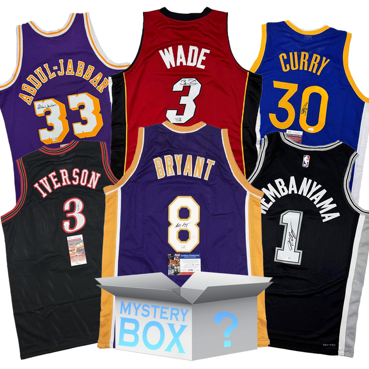 Random Autographed/Signed Basketball Jersey Mystery Box with PSA JSA or Beckett COA