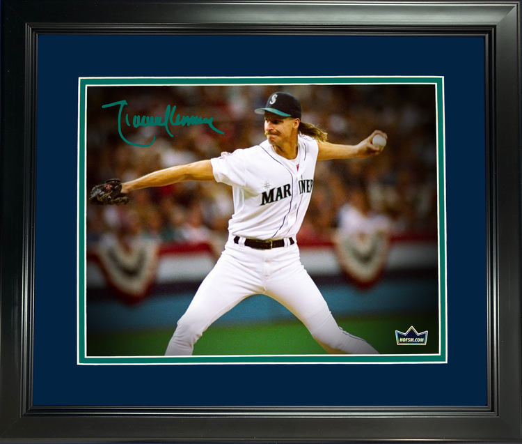 Framed Randy Johnson Seattle Mariners Facsimile Laser Engraved Signature Auto 11"x14"Baseball Photo HOFSM Holo