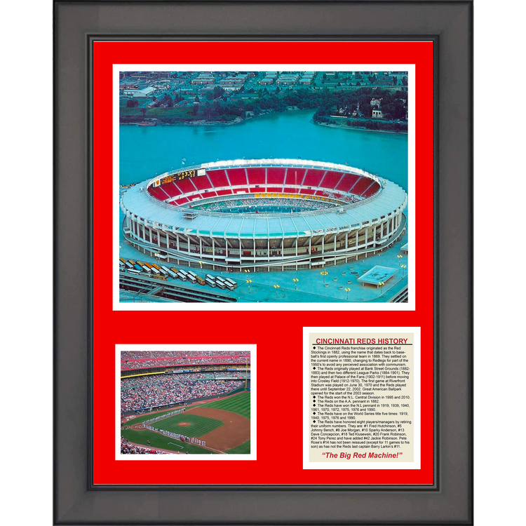 Framed History, Ballparks & Achievements 11"x14" Baseball Three Photo Collage