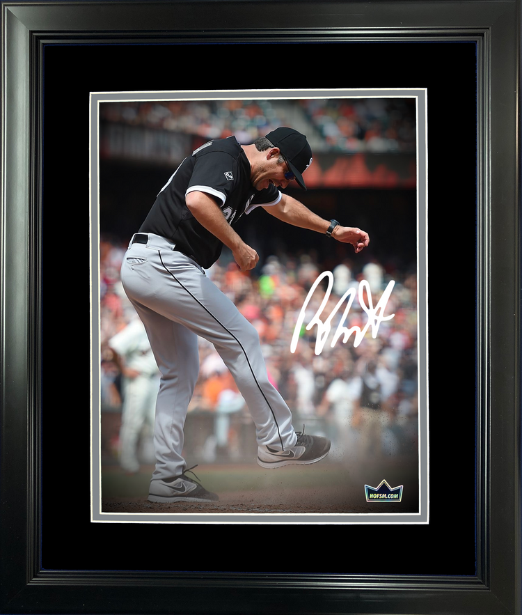 Framed Robin Ventura Facsimile Laser Engraved Signature Auto Chicago White Sox 11"x14"Baseball Photo HOFSM Holo