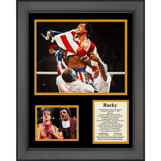 Framed Rocky Balboa Sylvester Stallone Boxing Movie 11"x14"Three Photo Collage