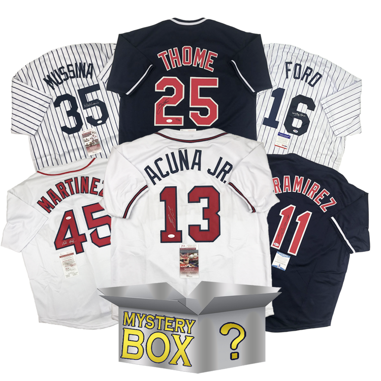 Autographed/Signed Baseball SILVER Series 1 Jersey Mystery Box with PSA JSA or Beckett COA