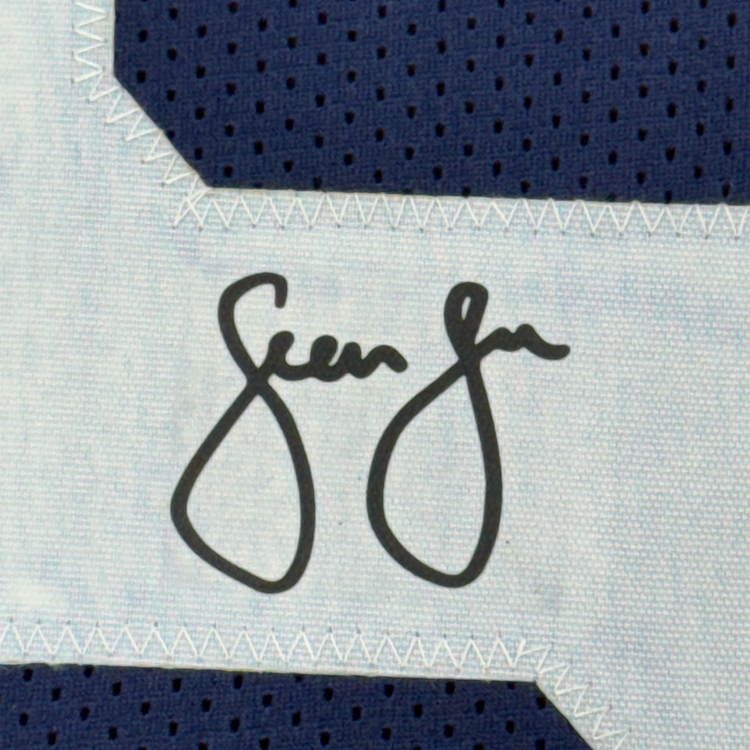 Framed Facsimile Autographed Sean Lee 35x39 Dallas Thanksgiving Day Reprint Laser Auto Football Jersey