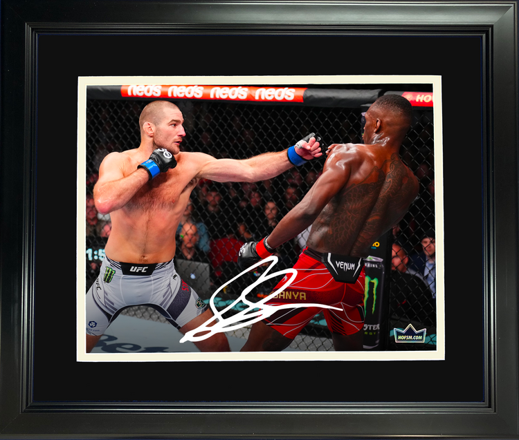 Framed Sean Strickland UFC MMA Facsimile Laser Engraved Signature Auto 11"x14"Photo HOFSM Holo