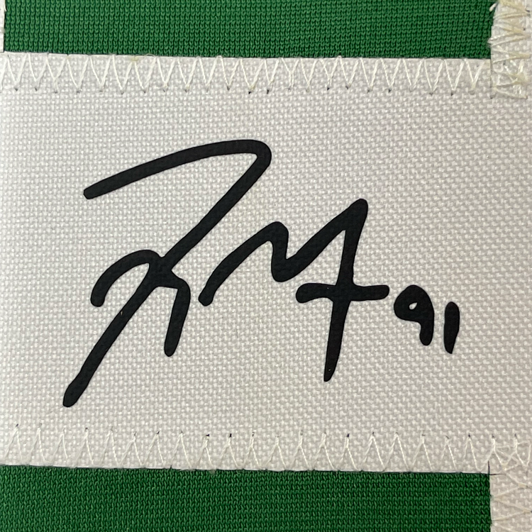 Framed Facsimile Autographed Tyler Seguin 35x39 Dallas Green Reprint Laser Auto Hockey Jersey