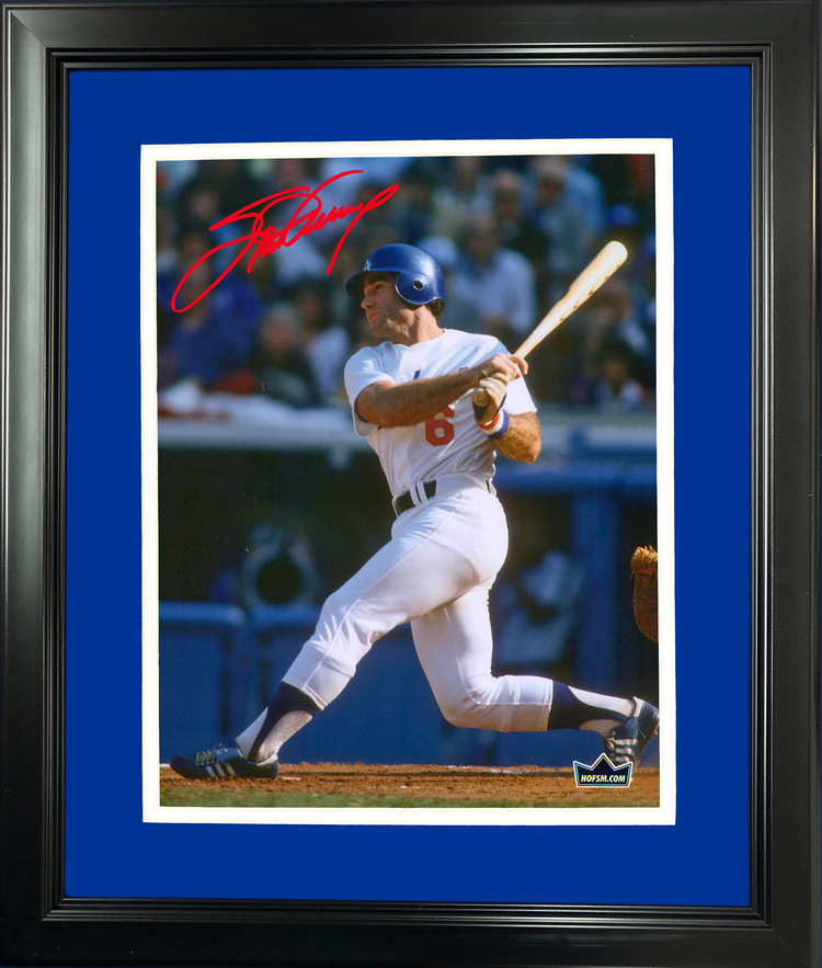 Framed Steve Garvey Los Angeles Dodgers Facsimile Laser Engraved Signature Auto 11"x14"Baseball Photo HOFSM Holo